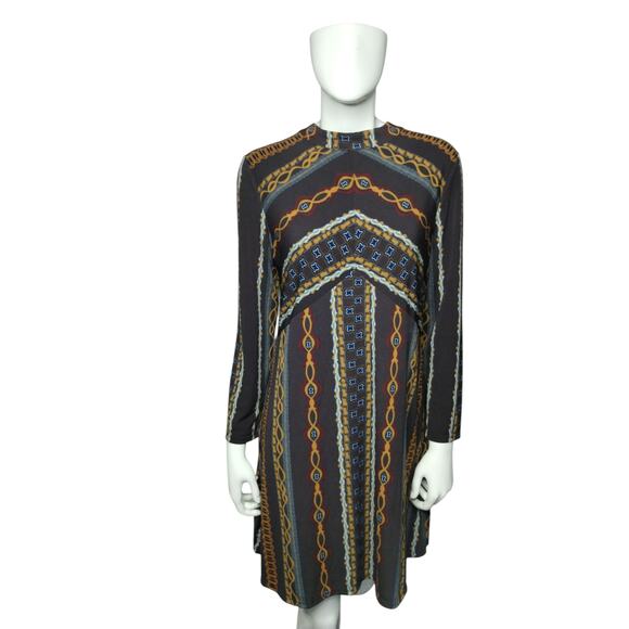 Free People Womens Stella knit Dress size M Aztec Western Cowgirl Vibes Boho - Picture 5 of 13